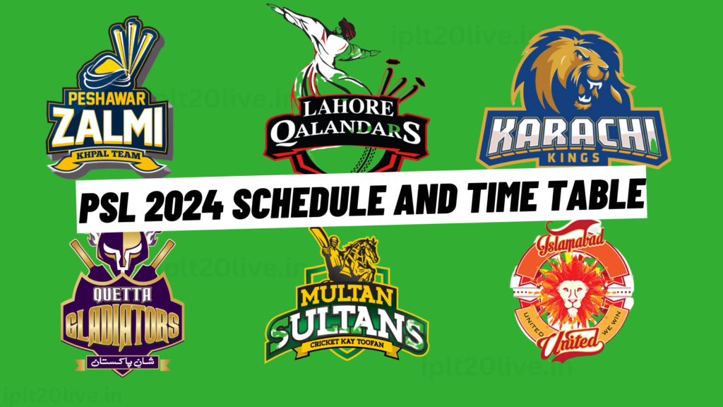 Pakistan Superior League - HBL PSL 9 | PSL Schedule 2024: